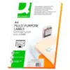 Q-Connect Etiquetas Adesivas A4 210x297mm