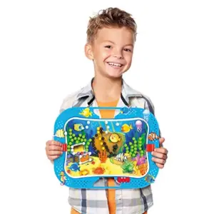 Quercetti Jogo Oceano Peixes Peças Puzzle Bebês Brinquedos Educativos