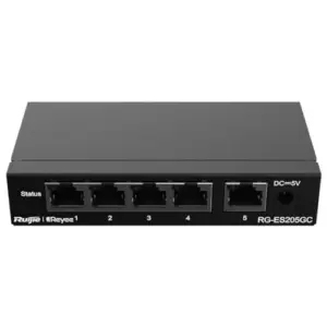 Reyee Switch Cloud RG-ES205GC Switch Gigabit 5 Portas