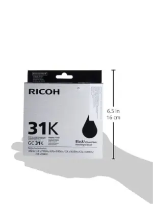 Ricoh GC Tinteiro Preto 31000 páginas