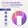 Strong Powerline Wi-Fi 600 Triple Pack 600Mbit/s Branco