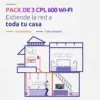 Strong Powerline Wi-Fi 600 Triple Pack 600Mbit/s Branco