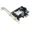 Asus PCE-BE6500 Adaptador PCIe WiFi 7 TriBand 2882 Mbit/s Wi-Fi 7 Preto