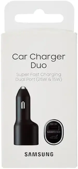 Samsung Carregador Auto Duo 40W USB-C Preto