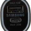 Samsung Carregador Auto Duo 40W USB-C Preto