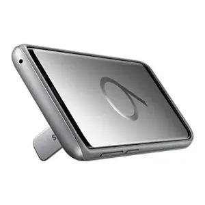 Samsung EF-RG960CSEGWW Silver Silicone Capinha com Forro de Microfibra