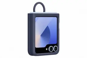 Samsung Galaxy Z Flip6 Navy Blue Silicone com Anel
