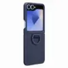 Samsung Galaxy Z Flip6 Navy Blue Silicone com Anel