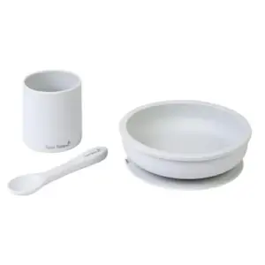 Saro Conjunto Alimentação Party Cinza Silicone
