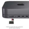 Satechi Aluminum Stand & Hub para Mac Mini Tipo-C 6 portas