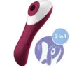 Satisfyer 4003061 Vibrador e Succionador 2 em 1 Silicone Vermelho