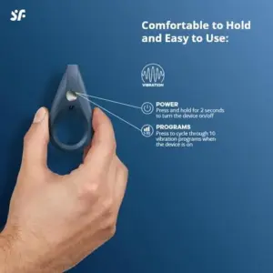 Satisfyer Anel Peniano Ring 1 00879 Silicone Preto