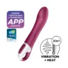 Satisfyer Big Heat Vibrador Ponto G 39°C Silicone Preto