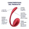 Satisfyer Estimulador de Pétala Lisa G-Point Vermelho