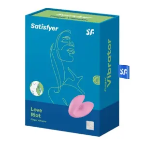 Satisfyer Love Riot Vibrador de Dedo Rosa Silicone Recarregável