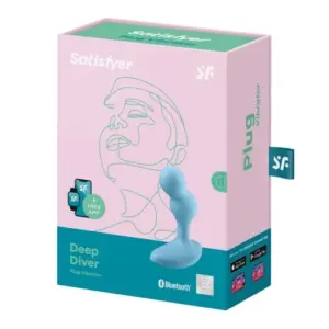 Satisfyer Plug Anais Silicone Recarregável Azul Waterproof