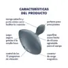 Satisfyer Plug Anal Silicone Pequeno Design Elegante