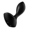Satisfyer Plug Anal silicone Preto 14 programas de vibração