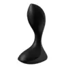 Satisfyer Plug Anal silicone Preto 14 programas de vibração
