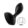 Satisfyer Plug Anal silicone Preto 14 programas de vibração