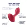 Satisfyer Plug Anal Silicone Vermelho 13 Programas Vibração