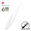 Satisfyer Twirling Fun Vibrador IPX7 Silicone Branco