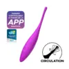 Satisfyer Twirling Joy Vibrador Recarregável Silicone Fuchsia