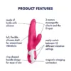 Satisfyer Vibrador Vibes Rabbit 12 Modos Silicone Preto