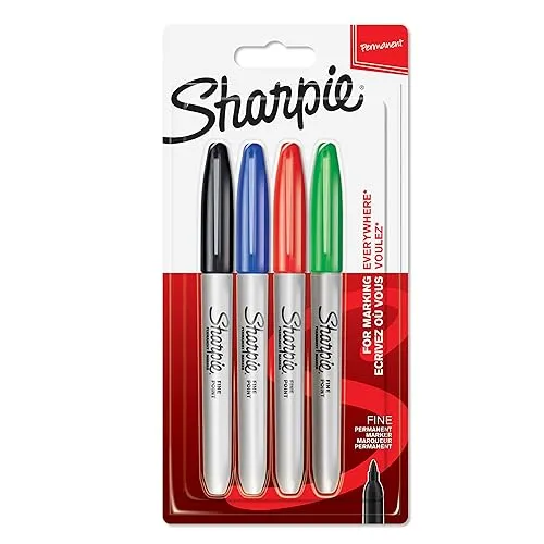 Sharpie Marcador Permanente Ponta Fina Cores Sortidas
