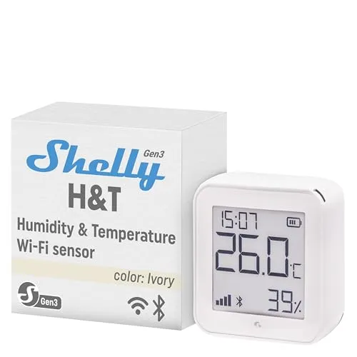Shelly H&T Gen3 Sensor de Temperatura e Humidade