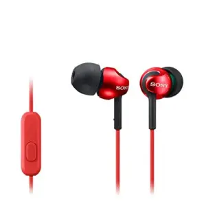 Sony MDR-EX110APR Fios Auriculares Vermelho