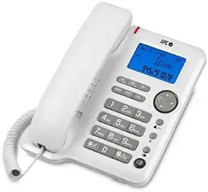 SPC SPCORTE ID 3608 Preto Telefone Fixo com Luz