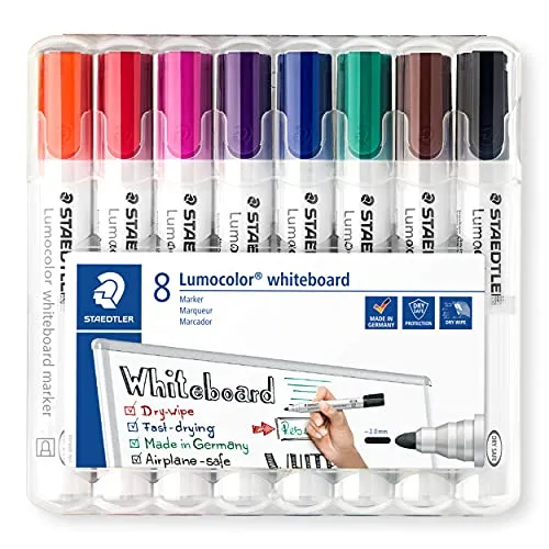 Staedtler Marcadores de Quadro Branco 4 Cores 2 mm