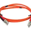 Startech.com 50FIBLCLC1 Cabo de Fibra Óptica Duplex LC 1m Laranja