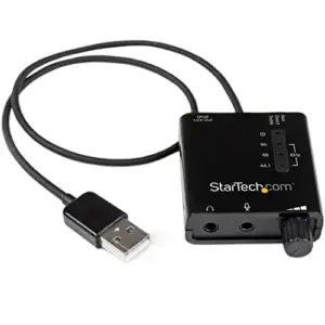 Startech Placa de Som Externa USB 5.1 com Controle de Volume