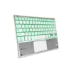 Subblim Smart Backlit Bluetooth Teclado com Touchpad Prateado Branco