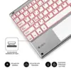 Subblim Smart Backlit Bluetooth Teclado com Touchpad Prateado Branco