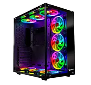 Talius TAL-CRONOS Caixa Gaming ATX Preto Vidro Temperado RGB