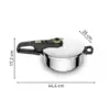 Tefal Panela Pressão Trendy 4L Inox Polido