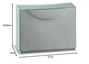 Terry Sapateira Modular Cinzento 51x19x39cm