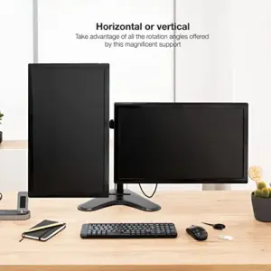 TooQ DB1702TN-B Suporte para 2 Monitores 17-32 polegadas Preto