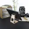 TooQ Suporte de mesa ajustável para smartphones e tablets até 10″ dourado