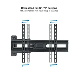 TooQ Suporte de Parede Tilt 37-70″ Max. 35kg Preto