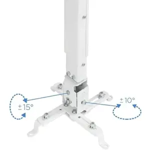 TooQ Suporte de Teto Inclinável Universal para Projetor Branco