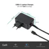 TooQ TQLC-USBCGAN65PD 65W Carregador USB-C Preto