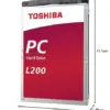 Toshiba L200 2TB HDD