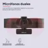 Trust Teza 4K Ultra HD USB-C Microfone Autofoco Tripé