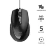 Trust Voca Comfort Mouse 2400 DPI Com Fio Preto