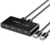 Ugreen Switch USB 2.0 4 Portas 2 Entradas e 4 Saídas