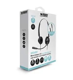Urban Factory Headset USB com Controle 1 Porta